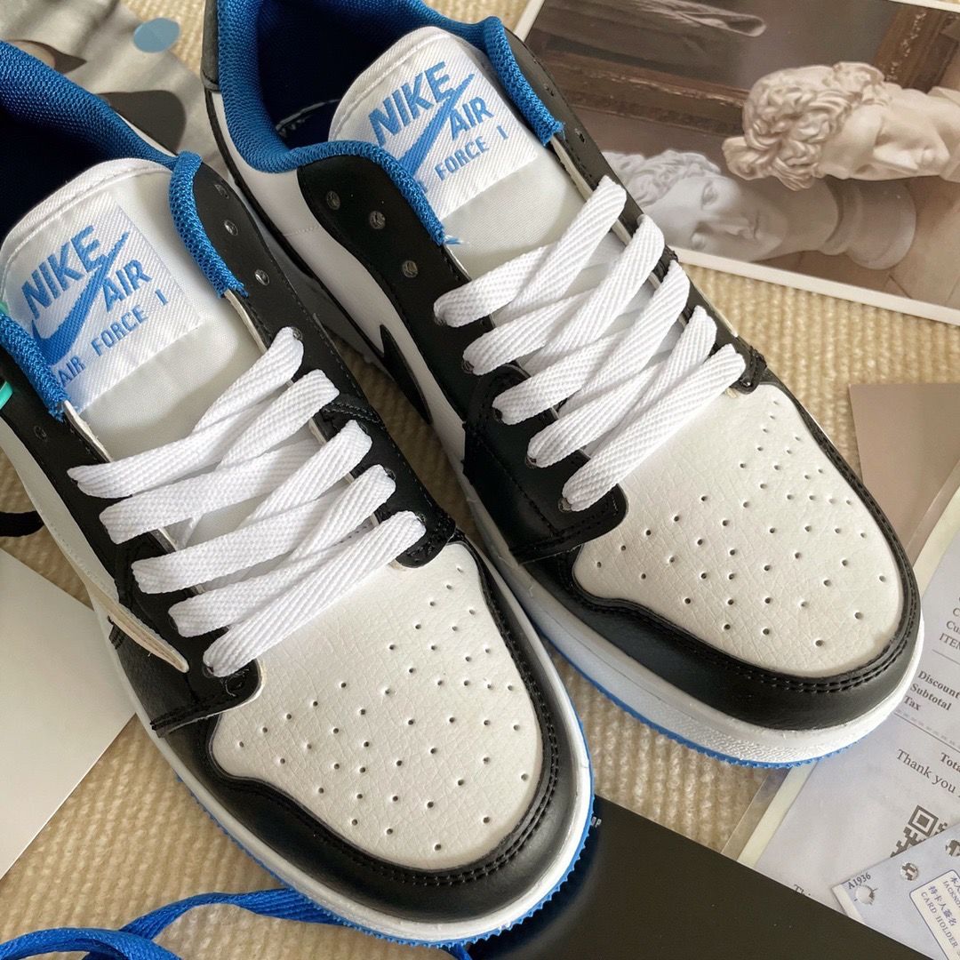 限量】aj1低帮倒钩闪电aj1低帮男女篮球鞋小巴黎北卡蓝sb板鞋 闪电