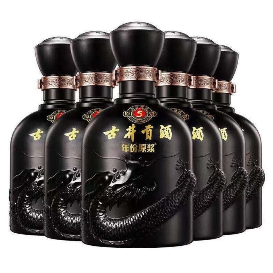 川府井安徽古井贡酒年份原浆古5浓香型纯粮酒50度500ml6瓶整箱装整箱