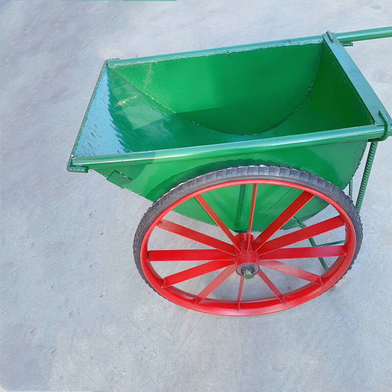 加厚劳动车家用手推车灰斗车工地人力铁斗车建筑车家用垃圾搬运车普通