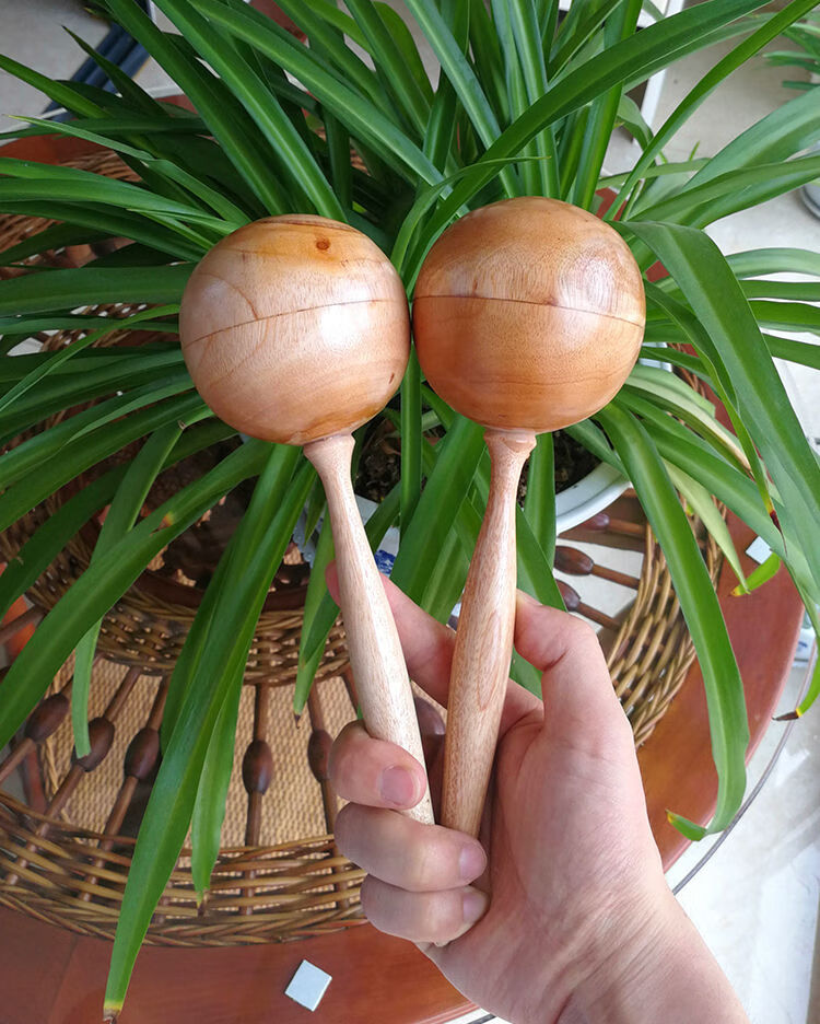 适用于奥尔夫打击乐器椰壳沙锤手工沙蛋椰子砂球幼儿园儿童早教玩具