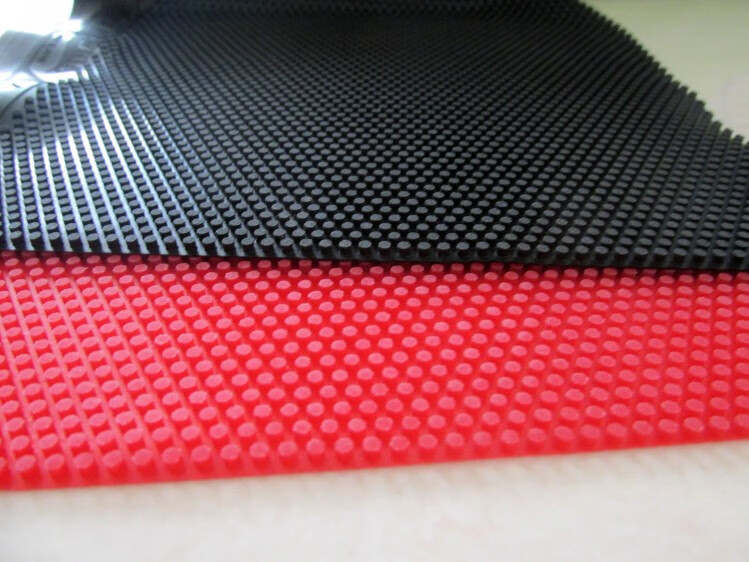 特制大维赛维卡日本号乒乓球拍大颗粒长胶单胶皮怪异柔软 红色