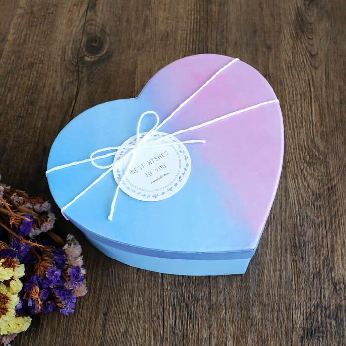 礼物盒子爱心形空盒 520爱心礼盒空盒心形礼品盒小号ins风盒子生日