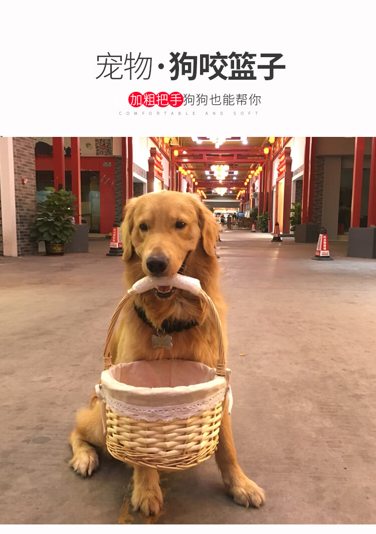 狗狗叼的篮子 狗狗叼的篮子金毛大型狗叼篮子宠物狗篮子拉布拉多训狗