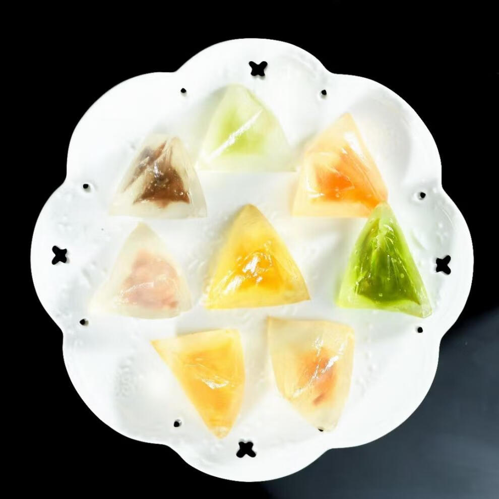 菠萝馅粽子水晶甜粽即食透明水果馅晶晶粽冰皮真空散装礼盒水晶粽子