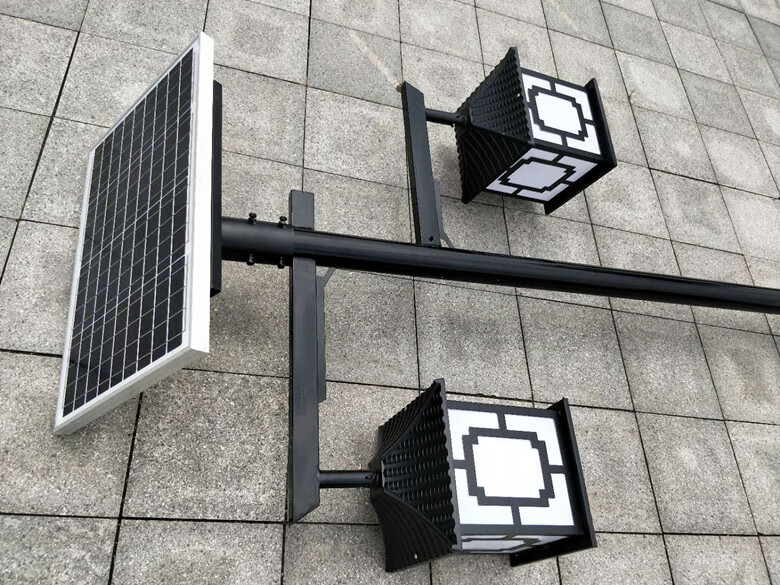 中式仿古庭院灯户外草坪3米4米6米双头太阳能路灯水led景观灯笼35米单