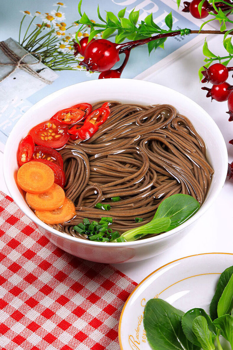 0脂肪荞麦面条挂面批发整箱杂粮粗粮减代餐肥方便速食面条0脂肪荞麦面