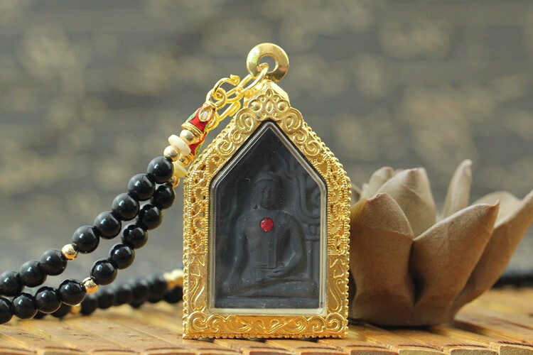 京选臻品御大师泰国佛牌坤平佛吊坠坤平将军挂绳女项链包壳佛系牌链子