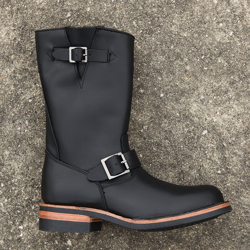3516厂加厚高筒机车靴固特异上线美式复古工程师靴马靴皮靴品质定制款