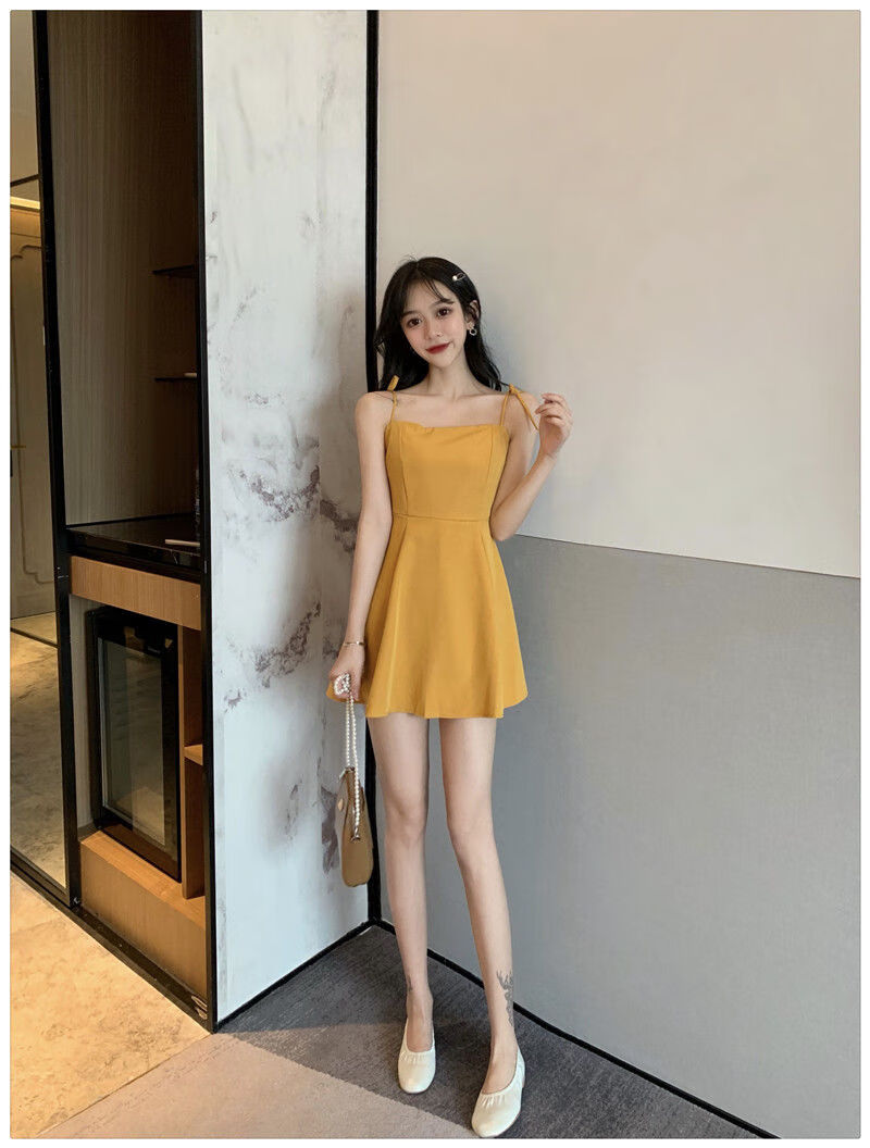 连衣裙女145矮个子连衣裙短款韩版修身显瘦150cm小个子春装搭配显高