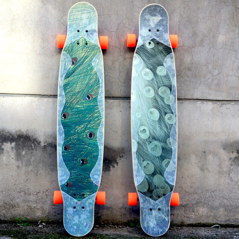 树毒孤芳自赏长板滑板初学者男女生舞板平花轻弹玻纤刷街代步男女刷街