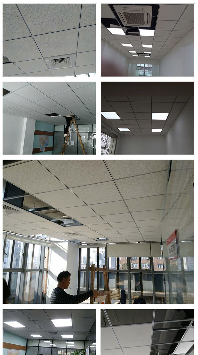硅钙板石膏板矿棉板硅钙板6060嵌入式工程专用吊顶厂房办公室医院商场