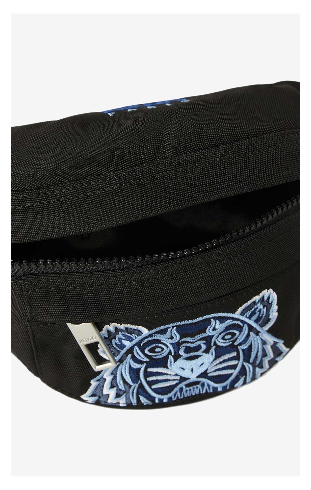 【中秋礼物】kenzo 高田贤三 男女通用织物虎头刺绣图案斜挎包腰包 f