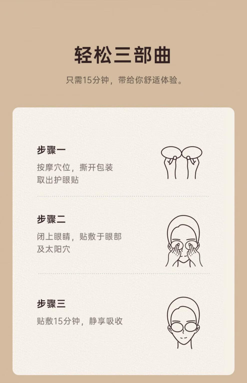 新升级润舒康视艾草眼贴眼绿金家园疲劳护眼学生冷敷眼贴白色