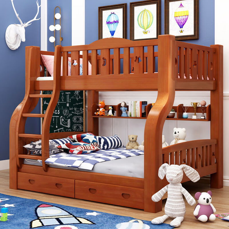 裕顺寿 喜挚实木双层床两层床上下铺上下床高低床床成人母子床 环保