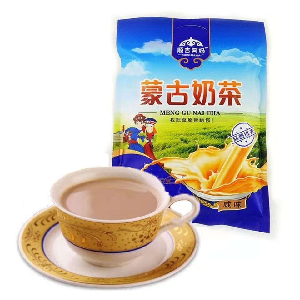 蒙古奶茶照片图片