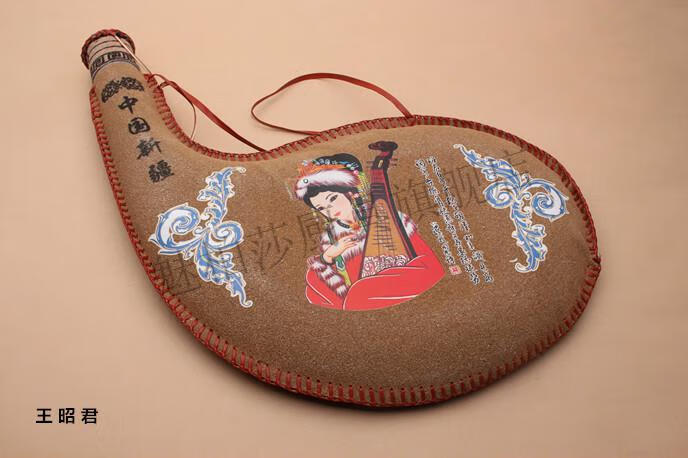 蒙古酒囊 大号酒囊水袋挂件新疆纯羊皮制品蒙古族特色水壶水袋酒壶