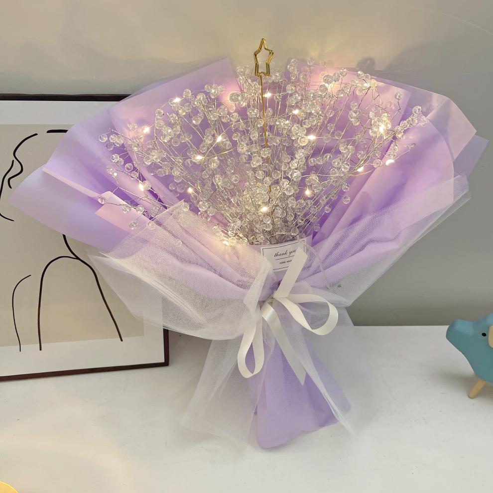 朵远(duoyuan) 「言午手作」ins风网红手工满天星花束diy材料包男友