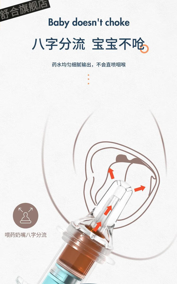 婴儿喂药器防止呛吃药喂水器神新生儿针筒式宝宝奶嘴滴管喂药韵沐汐5