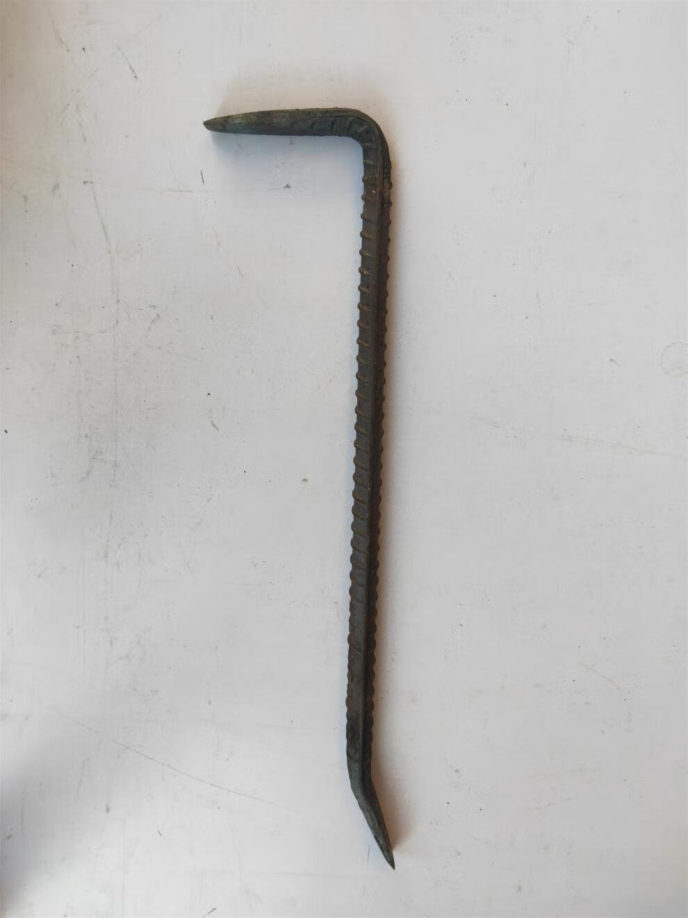 小撬棍建筑工地木工拆模撬棒螺纹钢筋7字形撬杠铝模专用工具螺纹钢18