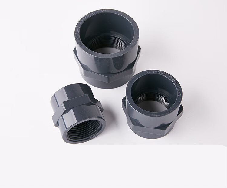 度佳行 内丝直接 pvc化工管塑料内螺纹直接给水管内牙接头dn15-dn100