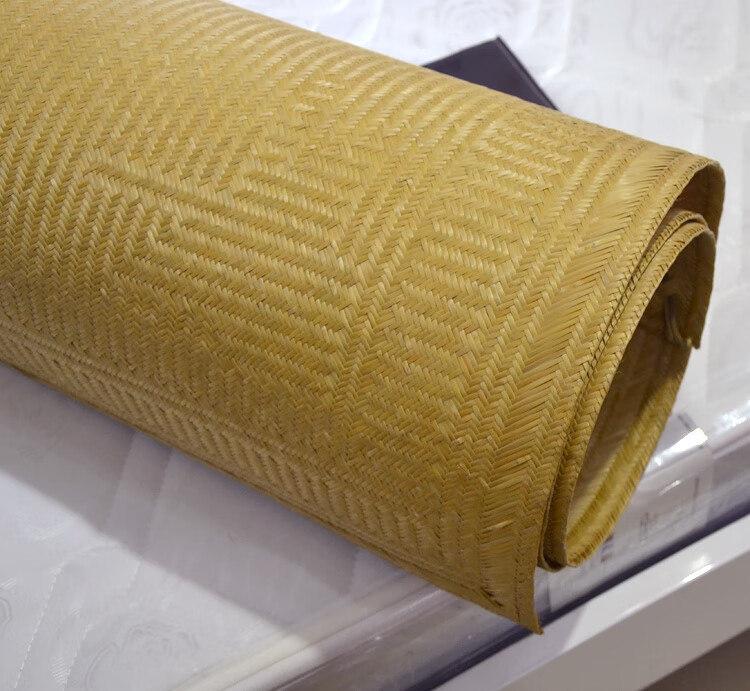 棉之帆(minzhifan)水竹凉席传统纯手工编织1.5m老式水竹蔑席子1.