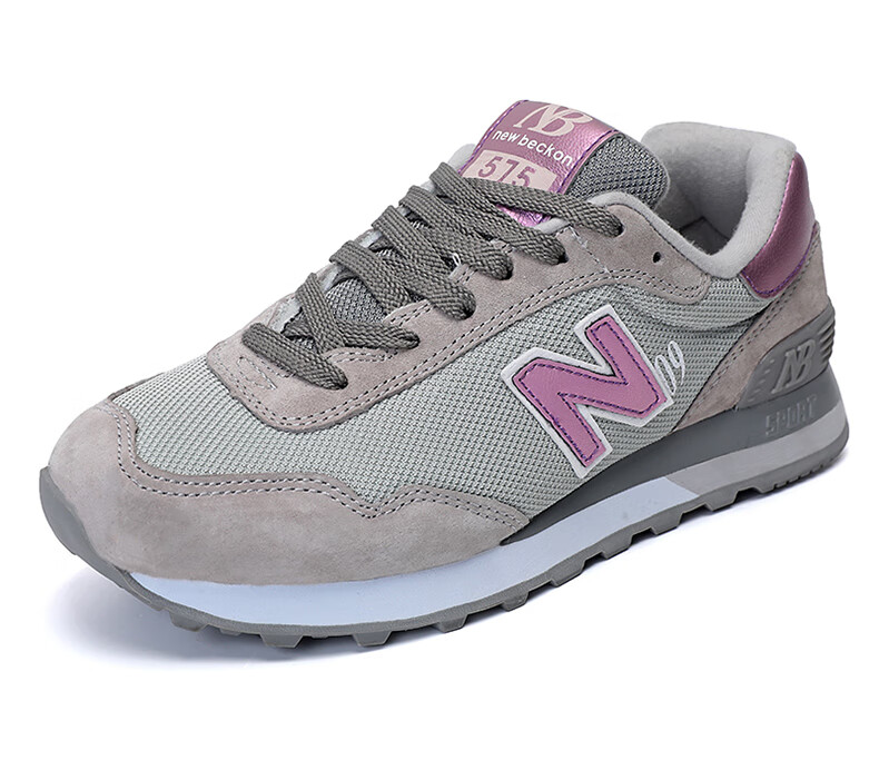 luoniu联名心创新百伦nb女鞋贝桃粉休闲鞋豪斯凯官方574樱花粉515跑步