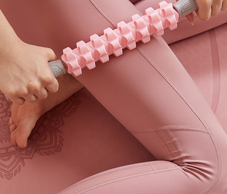 瘦腿神器环形夹小腿滚轮部按摩器滚轴肌肉放松狼牙棒经络疏通晴山按摩