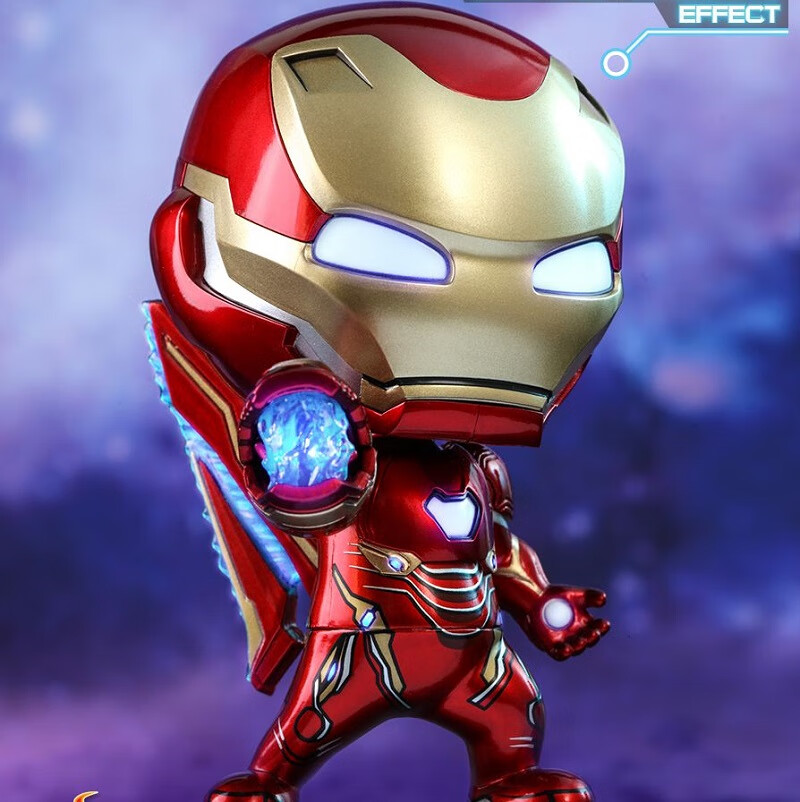 ht蜘蛛侠手办 漫威ht 钢铁侠mk50复仇者联盟4蜘蛛侠灭霸q版车载摆件