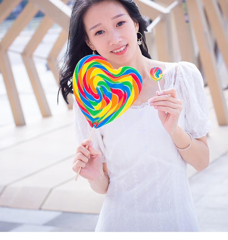 大棒棒糖超大网红巨型特大彩虹波板糖七夕·情人节礼物女友糖果礼盒装
