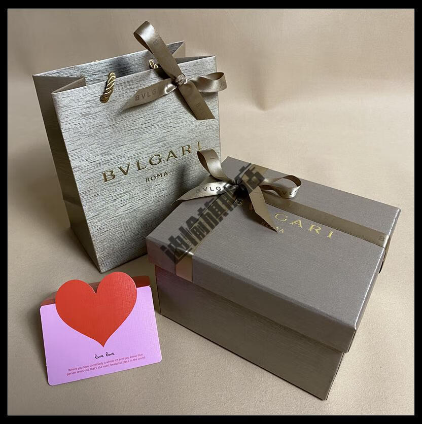 香水礼盒空盒包装盒专柜bvari香水纸袋香水盒袋子礼品