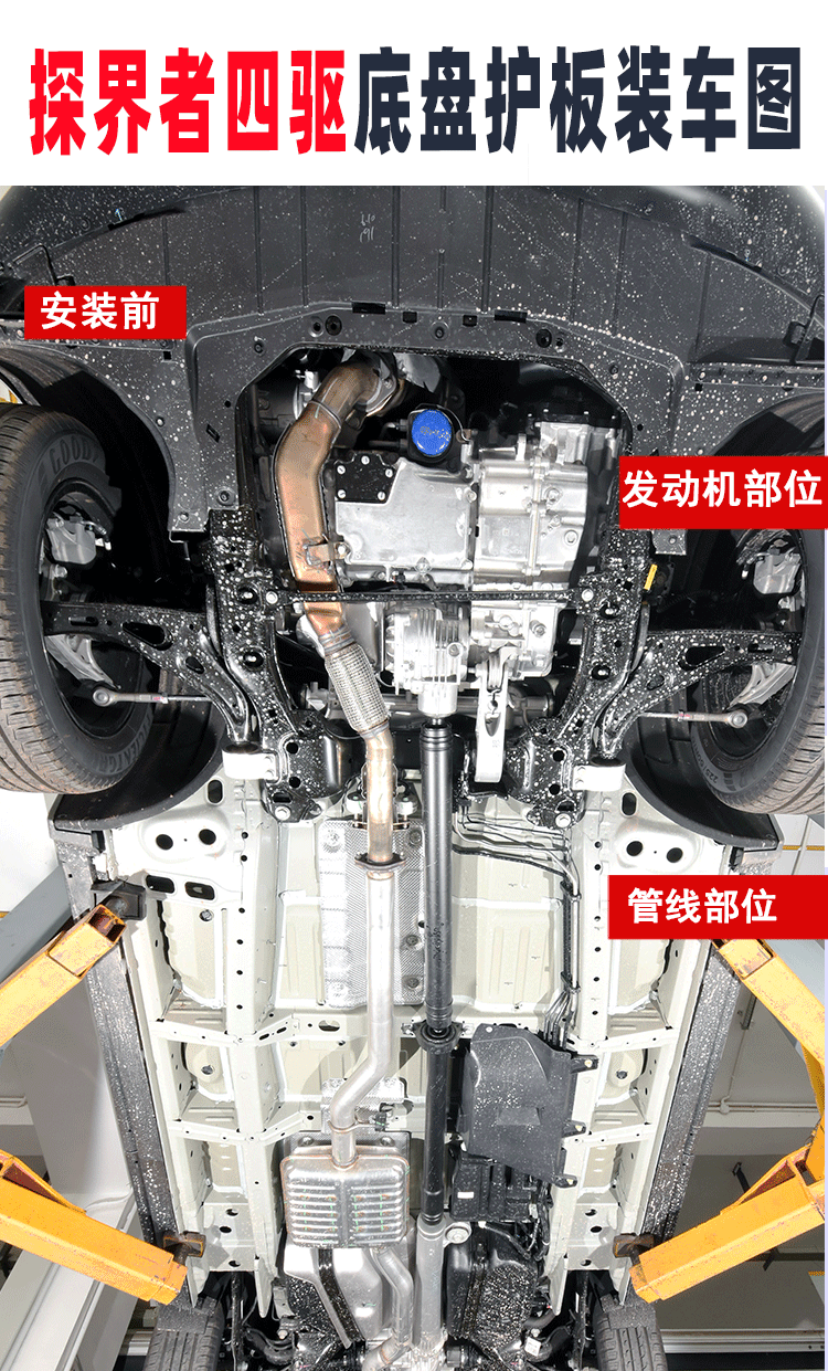适用于雪佛兰探界者油路护板发动机保护板车底底盘导流板改装配件