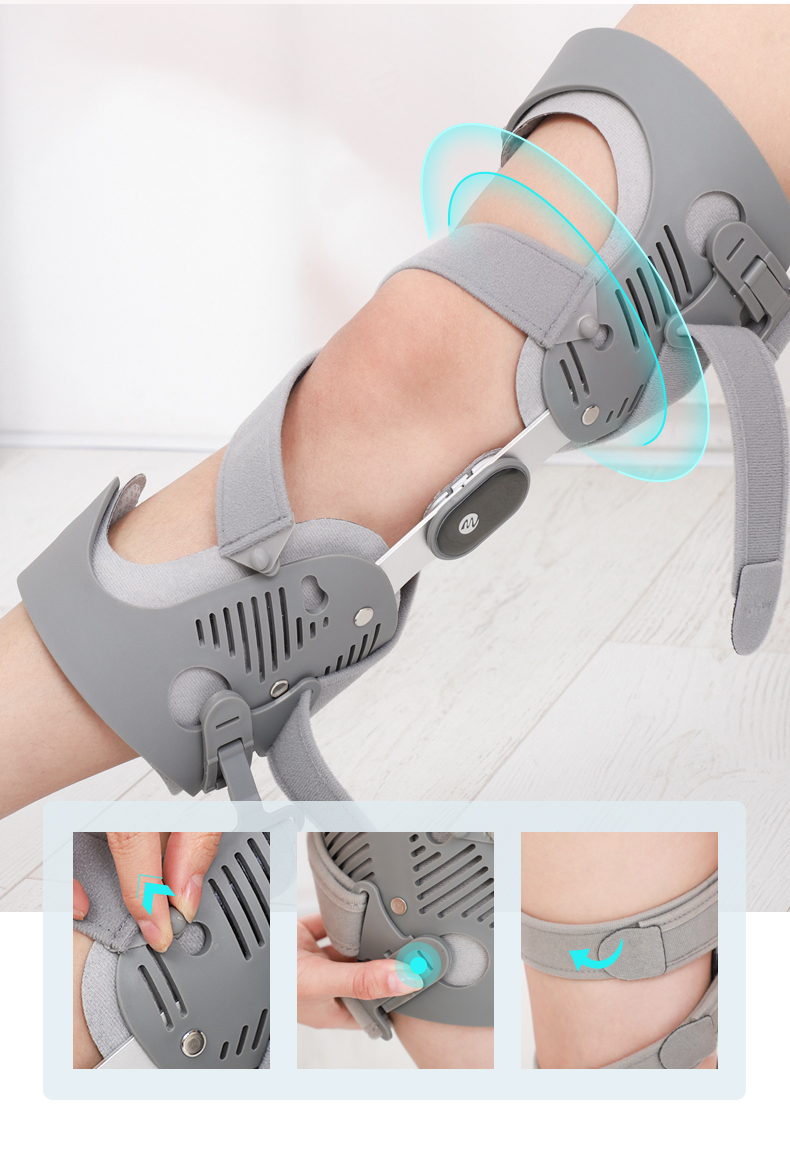 膝关节免荷护膝支具支撑膝盖疼痛半月板软骨磨损固定减压 左腿 s