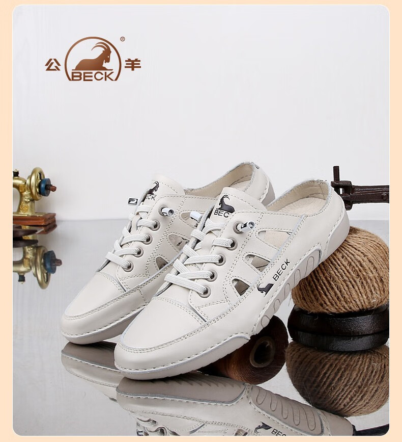 公羊女鞋春季新款女士休闲鞋潮流百搭时尚镂空户外耐磨防滑软底舒适