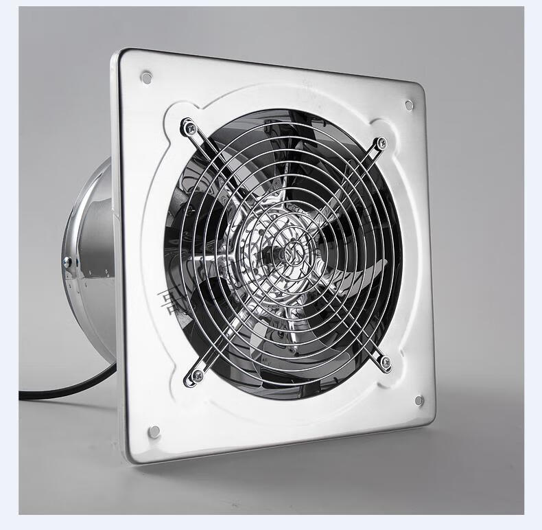 厨房排油烟风扇不锈钢强力排气扇家用换气扇排风扇油烟抽风机管道排烟