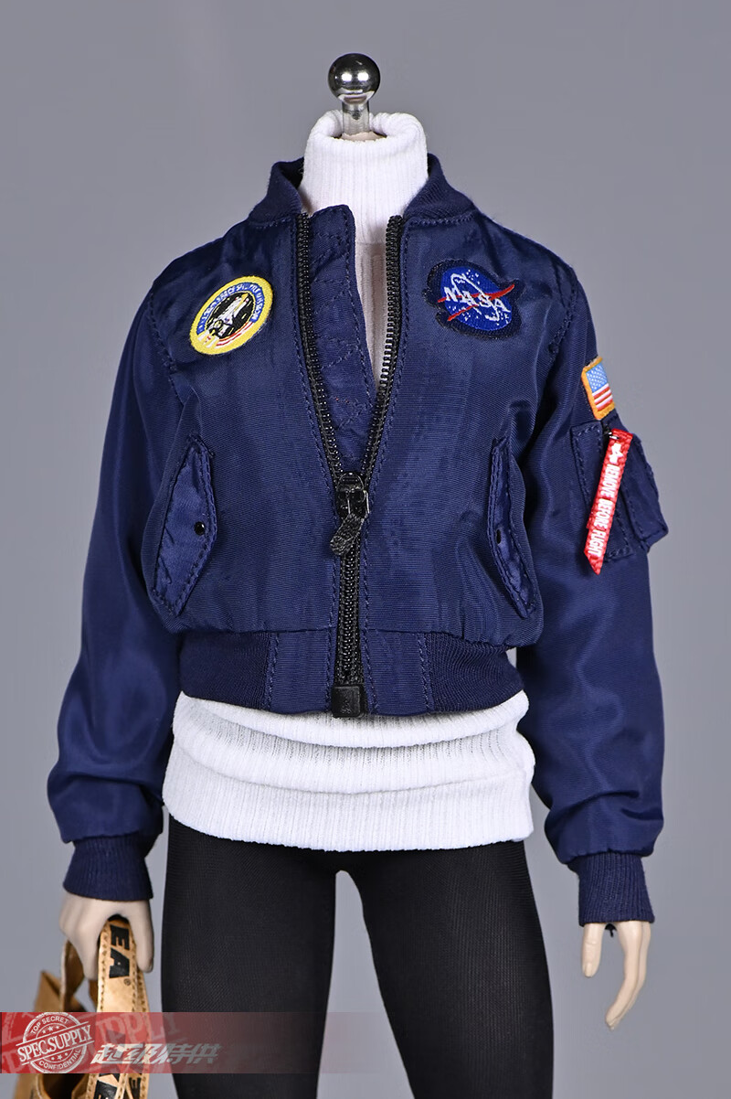 万代6寸人偶衣服16女兵人潮流ma1飞行夹克外套12寸可动人偶包胶素体