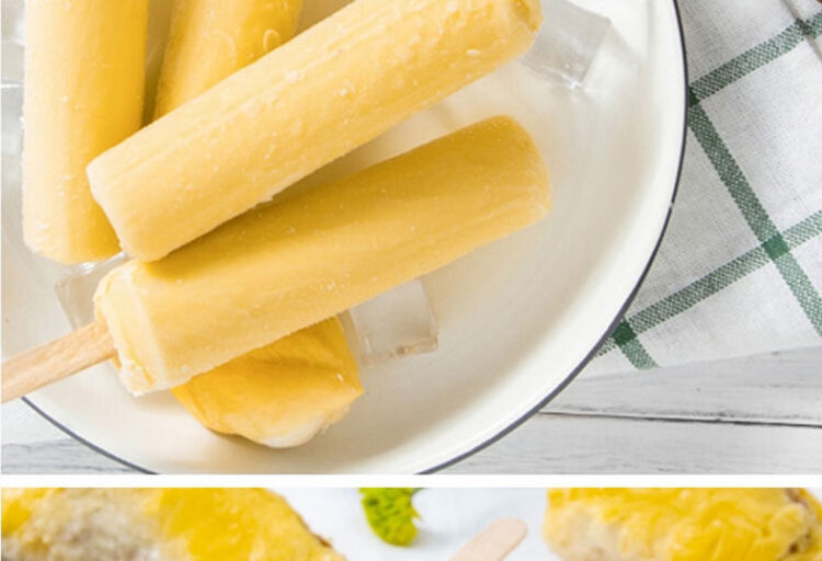 预售奥雪65g5支泰国榴莲口味雪糕冰淇淋冰糕棒冰批整件棒冰榴莲味