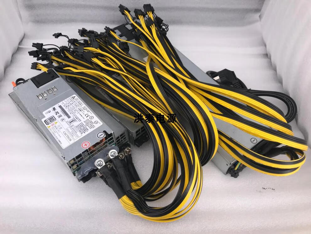 华为服务器铂金电源改装12v1200w/1800w/2000w/3000w静音显卡电源