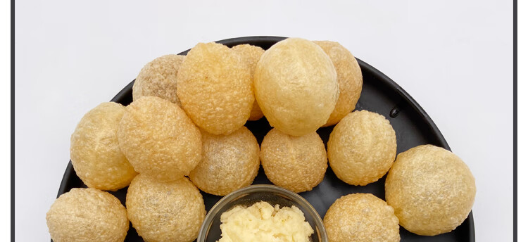 网红零食抖音同款panipuri印度小吃炸空心球脆脆球炸土豆球200g甜酸辣