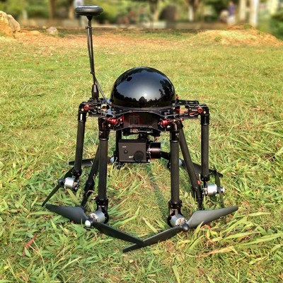 大型无人机载重5公斤航拍测绘救援投放喊话电力架线巡检消安防外卖