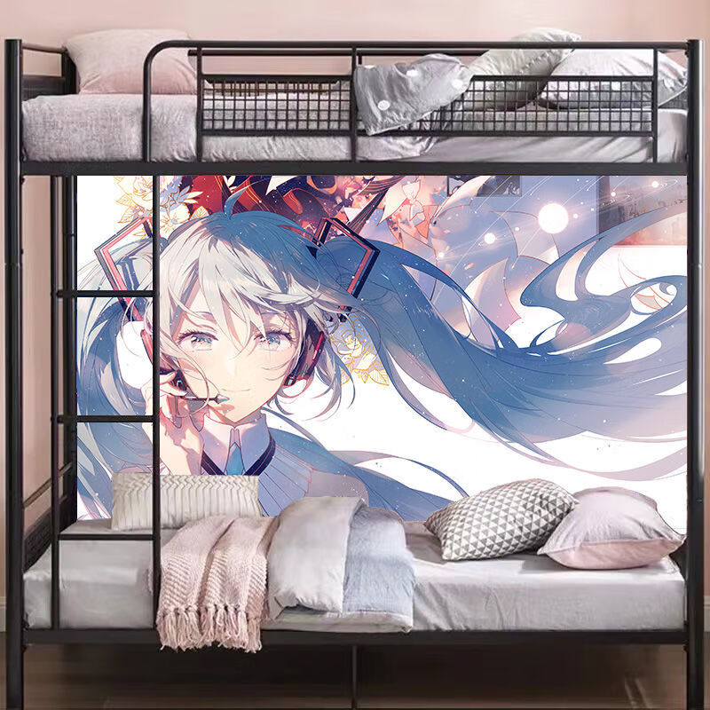 初音未来动漫海报墙贴超大污寝室二次元学生宿舍自粘墙纸 定制 c12 50