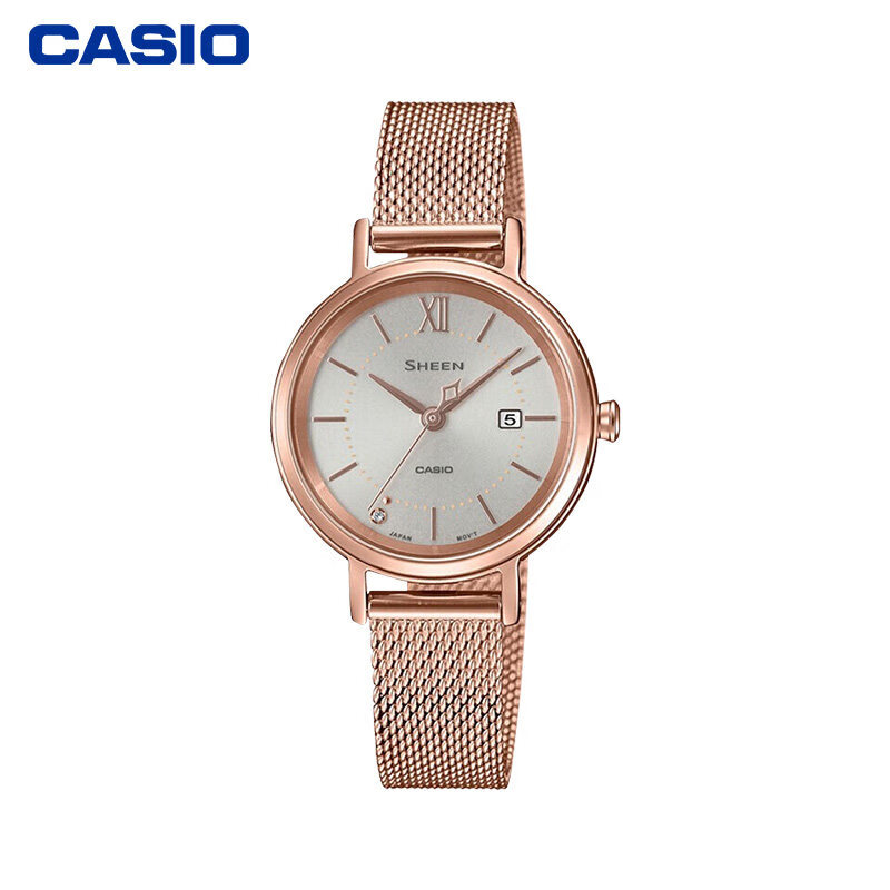 casio卡西欧 海外代购casio手表女sheen时尚小众轻奢简约石英女she
