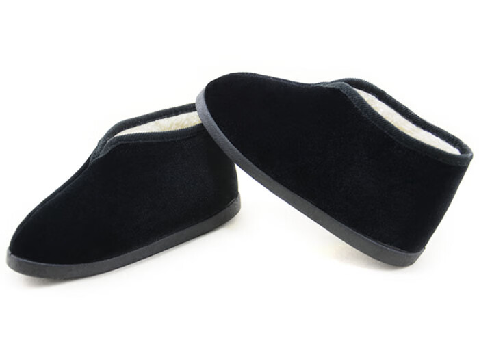 裹脚】小脚老太太鞋三寸金莲裹脚老北京尖头女老人保暖布鞋小码 黑色