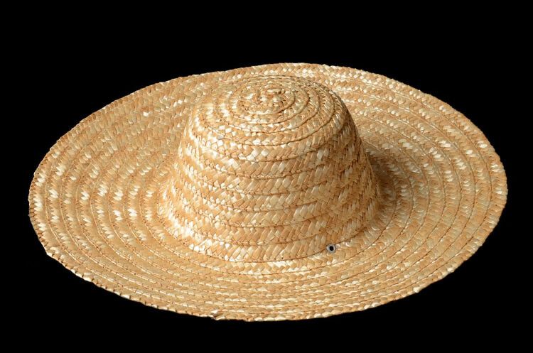 超大帽檐草帽农民遮阳用的大号工农编织防晒帽子大 41厘米普通拍10个