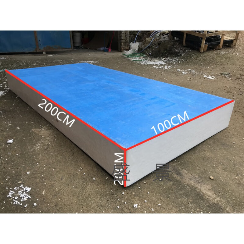 钓鱼浮台实心泡沫浮船皮划艇水上平台钓鱼浮板泡沫船钓鱼浮桥体350x