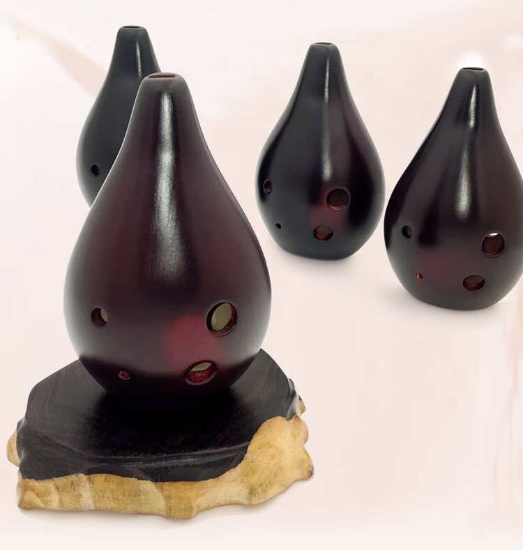 6孔af陶笛满口埙音色低沉古典古风六孔中音f调无基础初学入门易学兰花