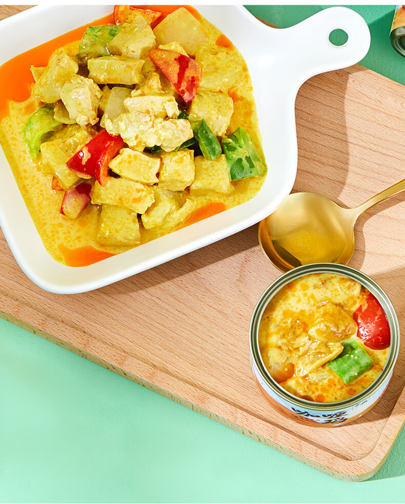 即食肉罐头预制菜熟食户外露营速食菜罐头食品应急储备咖喱鸡番茄肉酱
