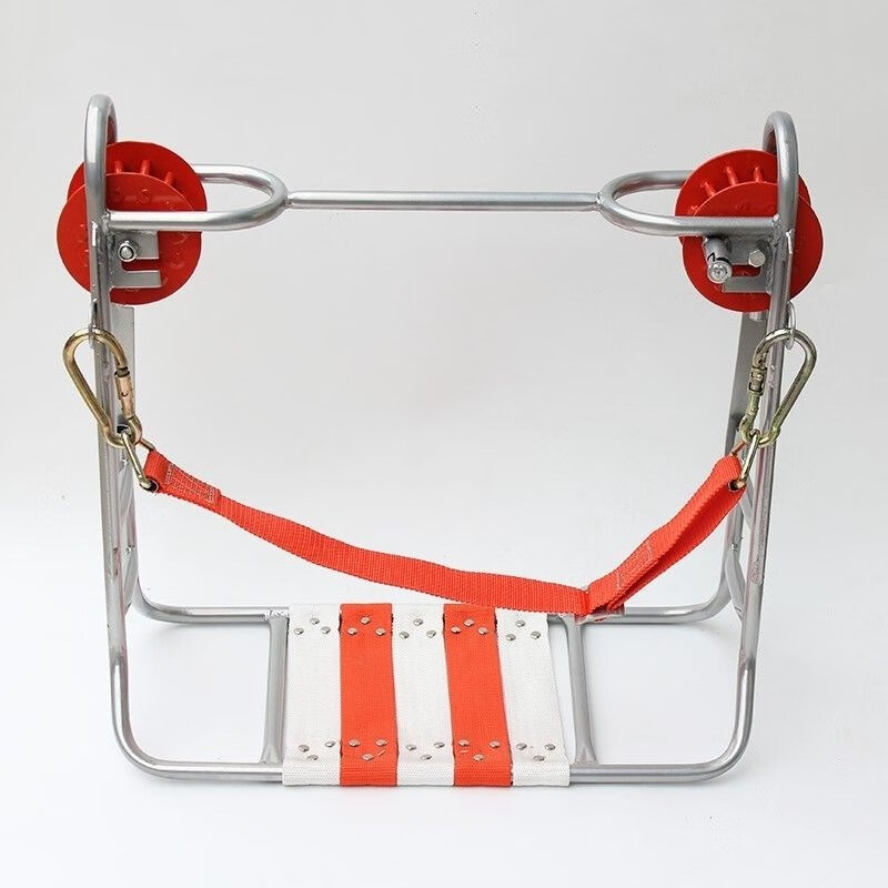 钢绞线滑椅通信滑板车电信施工滑车高空安全滑椅光缆通信挂线车 高空