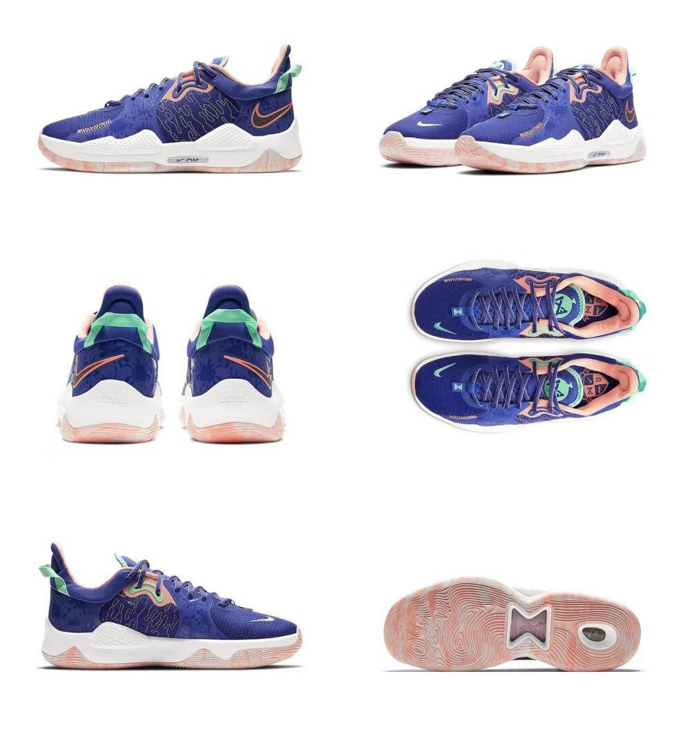 纯原新款泡椒pg5 保罗乔治5代篮球鞋 男女实战减震气垫学生透气运动鞋