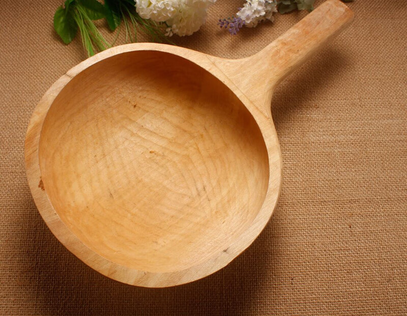 手工实木大瓢木瓢勺木瓢水瓢桑拿浴室用茶道舀水用大木瓢木质水勺 有