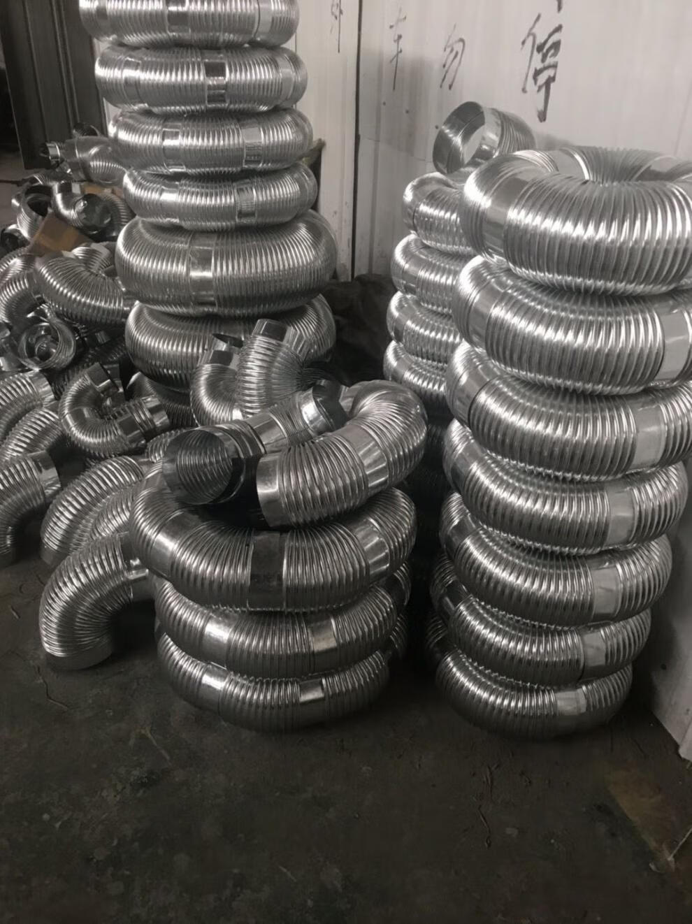 弯头不锈钢弯头镀锌白铁皮90度直角金属弯头热水器排烟管弯头螺旋风管